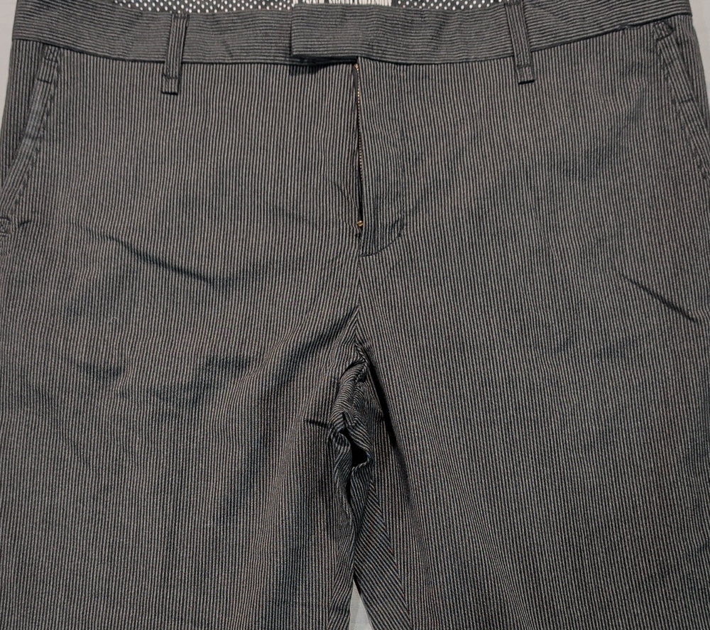 Social Collision Black Pinstripe Chinos - Size 40x32